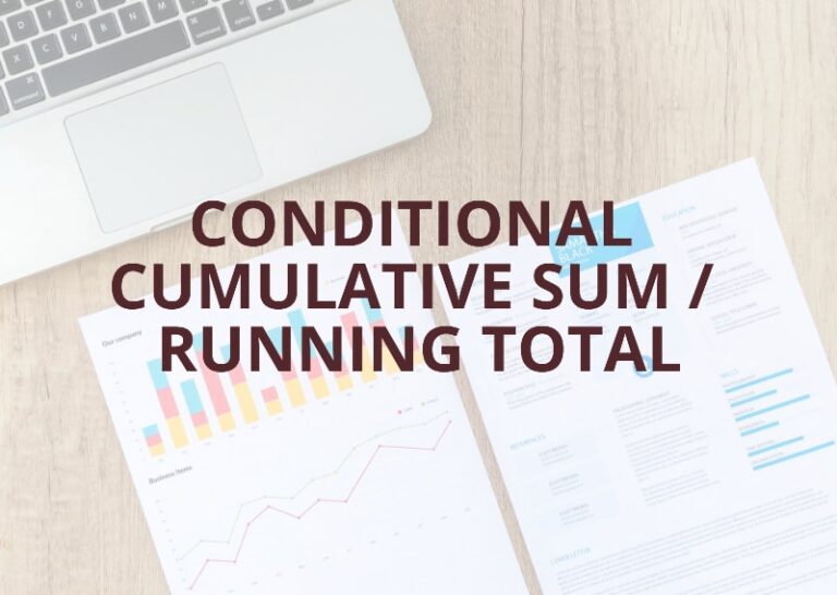 DIY 3 : Learn to achieve Conditional Running Total in PowerBI using Example