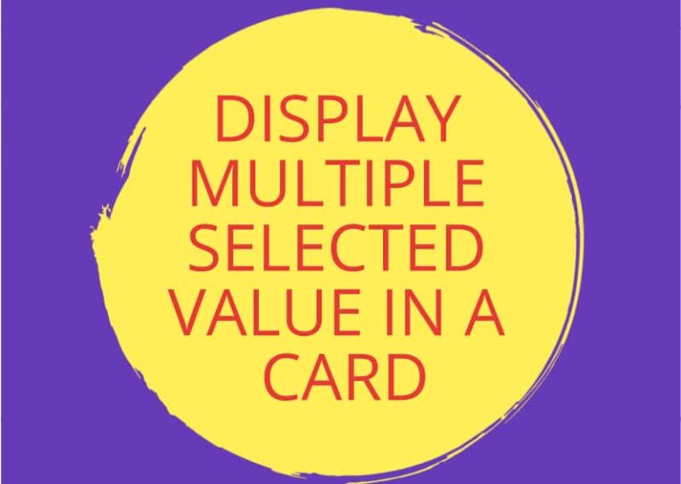 PowerBI : How to Display multiple selected values in a Card?