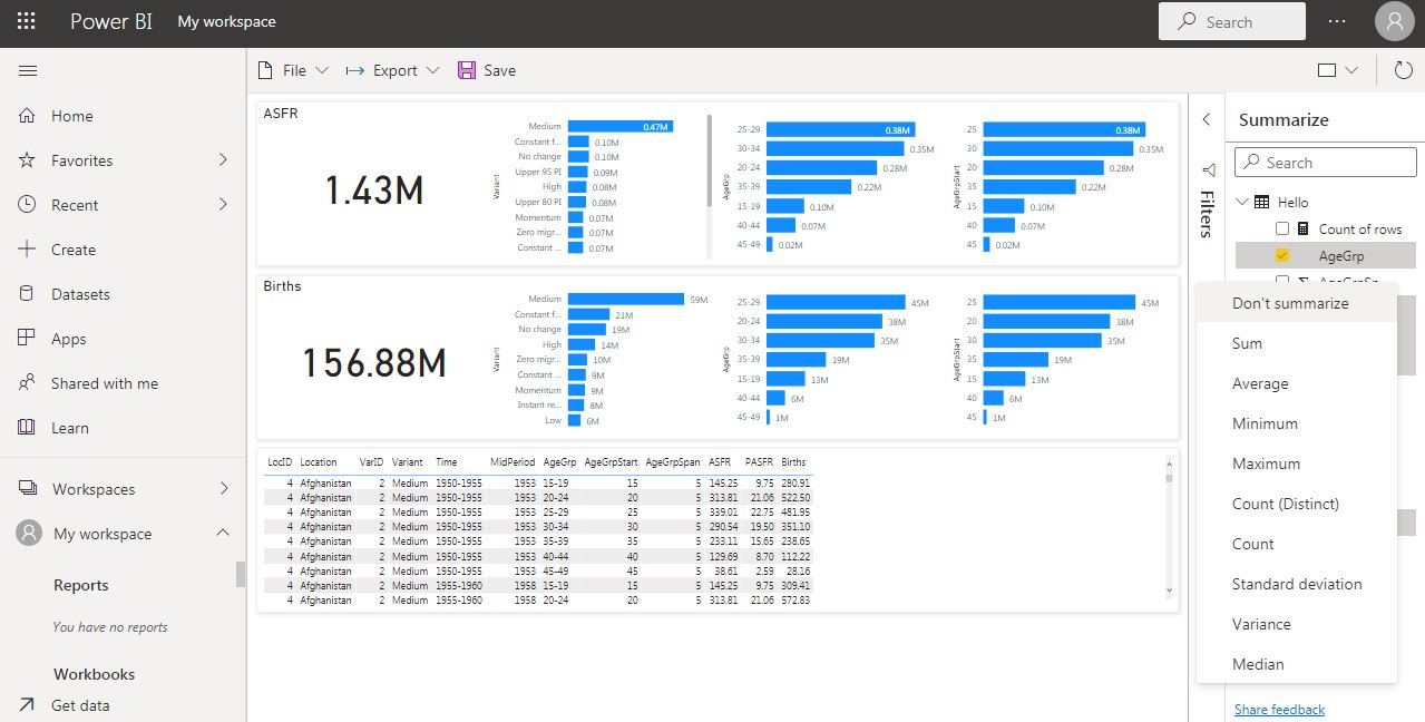 How to create a report quickly in Power BI Service? - PowerBI Talks