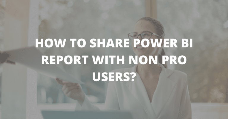How to share power bi report with non pro users?